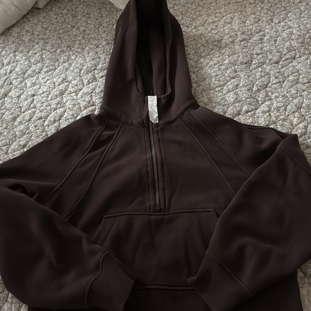 Espresso lululemon hoodie scuba jacket